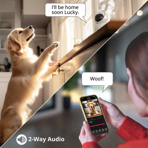 Night Owl Indoor Plug-in Wireless 3MP Deterrence Camera with Pan, Tilt and 2-Way Audio