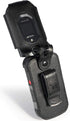 Nakedcellphone Fitted Series Case for Kyocera DuraXV Extreme, DuraXE Epic, DuraXA Equip - Black Vegan Leather