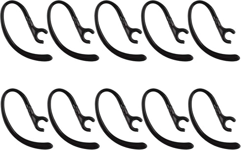 10PCS Bluetooth Headset Earpiece Universal Receiver Clip, 360 Degree Rotate Clamp Holder Earhooks Ear Loop Replacement