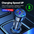 75W Ultra-Fast Car Charger, 30W/QC3.0/Type C 5-Port Smart Shunt Car Adapter Compatible with iPhone 14 Pro MAX/13
