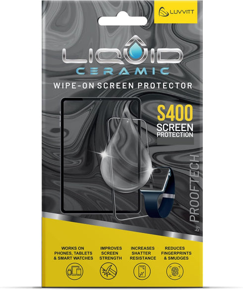 Glass Screen Protector with $400 Coverage, Scratch and Shatter Resistant Nano Protection for Phones and Tablets