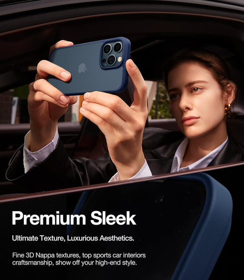 TORRAS Shockproof iPhone 12/12 Pro Case - Military Grade Drop Tested, Translucent Matte Hard PC Back, Blue