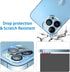 Dengduoduo 3 Pack Tempered Glass Camera Lens Protector for iPhone 13 Pro & Pro Max, Ultra HD, 9H Hardness, Easy Install.