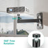 WALI 1/4" M4 M6 4.4lbs 1330LM-PMS, Mini Projector Wall Mount, Full Motion Adjustable Bracket for Screws, Hanging Holder