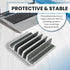 Multiple Laptop Holder Vertical Stand, Adjustable Vertical Stand Holds 5 Devices, Fits All Laptops and Tablets