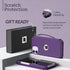 Compatible iPhone 11 Wallet Case for Women and Men, Slim Durable Faux Leather Flip Case with Card Holder, Purple