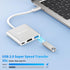 USB C to HDMI Adapter, 3-in-1 USBC Digital AV Multiport Adapter for MacBook Pro/Air, iPad Pro, Chromebook