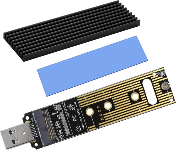 Sintech nVME USB SSD Card, USB 3.0 M.2(NGFF) M Key External Case Box with USB 3.1 Type C Connector