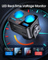 USB C Car Charger - BUVAYE 2-Socket Cigarette Lighter Splitter with 12V/24V Dual PD30W & QC3.0 Fast Charging, Separate