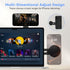 CloudValley 360 Magnetic Laptop Phone Holder, Rotating Mount Compatible with iPhone MagSafe and All Phones, MacBook, PC