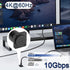 QIANRENON 10Gbps USB C to USB C Panel Mount Adapter Type C 3.1 Female to Female Connector, 100W Charging, for Extension