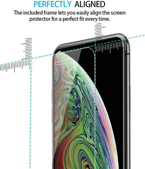 ImpactStrong Shatterproof Tempered Glass Screen Protector for iPhone 11/XR – 6.1 Inch, 3-Pack, Bubble Free, Case