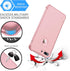 ORETECH iPhone 8 Plus/7 Plus Case, 360° Full Body Hard PC Silicone with 2 Pack 9H Tempered Glass Protector, Rosegold