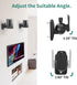 HomeMount Speaker Wall Mount Brackets, Surround Speaker Wall Mounts Kit, 2 Pack, Hold up to 8 lbs, Black