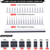 Twidec/600PCS 2.54mm Dupont Connector Kit 1/2/3/4/5/6/7 Pin Housing Connector with 2.54 Male and Female Dupont Terminals Crimping Connectors and 2.54mm 40 Pin Single Row Connector Set N-011-BK