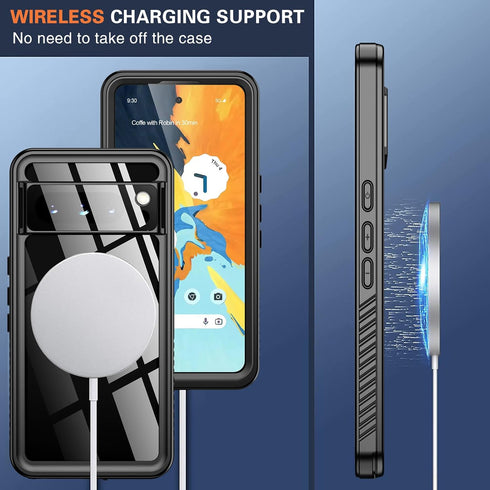 ANTSHARE Google Pixel 8 Pro Waterproof Case, IP68, 16FT Dropproof, Full Body Shockproof, Built-in Screen Protector,