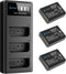A Artman Artman LP-E10 Battery 3-Pack 1600mAh and 3-Slot LCD Charger for Canon LP