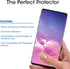 amFilm Ultra Screen Protector for Galaxy S10, UV Gel Application, Tempered Glass, 2 Pack
