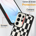 SOKAD S26 Magnetic Checkered Case for Samsung Galaxy Ultra with Finger Strap Kickstand, Compatible with Magsafe, Cute