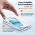UNBREAKcable 3-Pack iPhone 15 Screen Protector, 9H Hardness, Shatterproof, HD Clear, Case Friendly, Easy Install Frame.