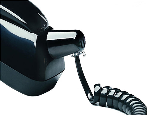 Softalk Twisstop Detangler with Coiled Phone Cord - 25-Foot, Black