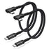 Short USB C to USB C Cable 1.5ft, Right Angle 20Gbps Data Transfer 100W Fast Charging 4K Video Output USB 3.2 Gen2X2