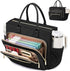 LOVEVOOK Teacher Tote Bag for Women,Laptop bag with Large Cup Holder,Work bag with