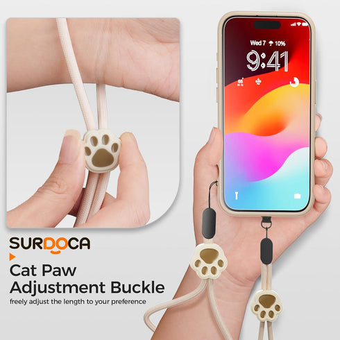 SURDOCA Adjustable Phone Lanyard, Camera Wrist Strap, Nylon Wrist Lanyard, Phone Wristlet, Anti Theft Phone Strap