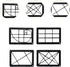 BWOFJGWH 4Pcs with Chain Sturdy Proportion Ruler Compact Composition Viewfinder for Sketching Viewer Painting, pp