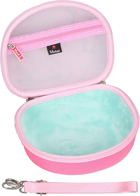 Mchoi Hard Carrying Case for Riwbox CT-7 Pink, Jack CT-7S Cat Green, iClever IC-HS01 Bluetooth Headphones