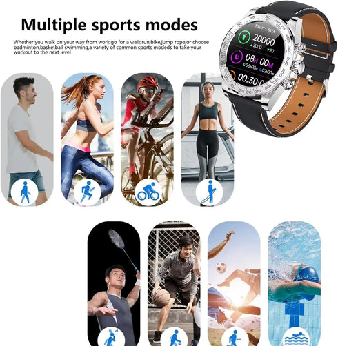 Smart Watch for Men, Fitness Watch with Sleep Heart Rate Monitor, Bluetooth Sport Watch, Waterproof for Android iOS