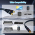 Dirvcp 1 2 RCA Audio Splitter Male to Female with Gold-Plated Connectors for Lossless Sound - Home Theater & Subwoofer
