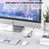 USB 2.0 Adapter, Dual USB Port Extender Hub for Laptop, Mac, Tesla Model 3 Charging and Data Transfer