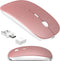 Kenvala Wireless Mouse for MacBook & iPad, Bluetooth 5.2/3.0 & 2.4G USB-C/USB-A, Rechargeable