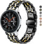 Band for Samsung Gear S3 / Galaxy Watch 46mm / Galaxy Watch 3 45mm, 22mm 7-Rows Stainless Steel Replacement Strap