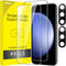 JETech 2-Pack Screen Protector for Samsung Galaxy S23 FE 6.4" - Tempered Glass, HD Clear, Fingerprint ID & Camera Lens