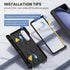 Ruky 5 5, for Galaxy Z Fold Case, with Magnetic Kickstand and Hinge Protection, Full Body Cases Built-in Screen