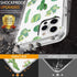 GiiKa iPhone 12 Pro Max Case with Screen Protector, Clear Full Body Shockproof Protective Floral Hard Case, Green Cactus