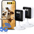 Gianteye 2K Indoor Security Camera (2-Pack), Dual-Band 2.4/5GHz WiFi Pet & Baby Monitor,