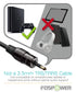FosPower 24K Gold Plated Toslink to Mini Toslink Digital Optical S/PDIF Audio Cable - 6ft