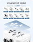 LENCENT Universal Travel Adapter, GaN III 30W International Charger with 2 USB & 3 Type-C Ports