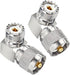 CESS UHF Right Angle Adapter, L Shape 90 Degree RF Coax Connector for CB Radio, 2 Pack