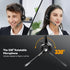 TECKNET Bluetooth Headset, Wireless On-Ear Headphones with Noise Cancelling Mic for Work, Trucker, PC, Office, Call