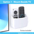 TotalMount Universal Remote Control Holder, Attaches to Wall or TV, Compatible with All Remotes