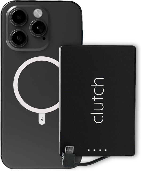Clutch Pro USB-C Portable Charger 5000mAh, Magnetic Battery, Compatible with iPhone 15, 16 & Android Devices, TSA