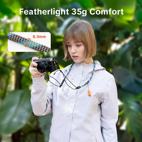 32.2-53.5in 66.1lb PGYTECH Camera Shoulder Strap Slim Outdoor Style, Adjustable Quick Release Neck Strap for Compact