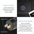 Dual USB Quick Charge 3.0 Port & PD USB C Car Charger Socket, 12V USB Outlet with Voltmeter for Car