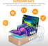 Fastest Charging Station for Multiple Devices, 5 USB Ports Chargers for Apple/AirPods/iPad/Samsung/Android/Tablet,