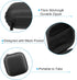 PATIKIL 2.95x2.95 Electronic Organizer Case, 2 Pcs EVA Hard Waterproof Square Travel Carrying Case with Zipper for