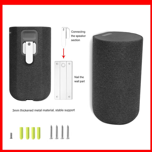 GOWENIC Concealed Design Speaker Wall Bracket for A7000 SA RS5 Rear Surround Speakers, Metal Mount Holder, 150 x 70mm